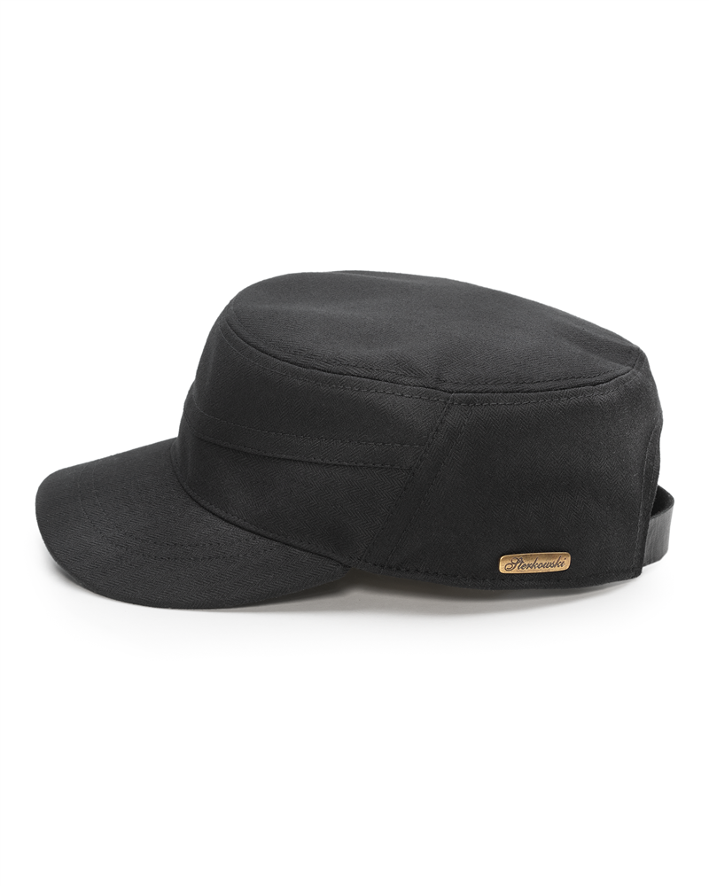 Patrol waterproof waxed cotton duty cadet adjustable cap